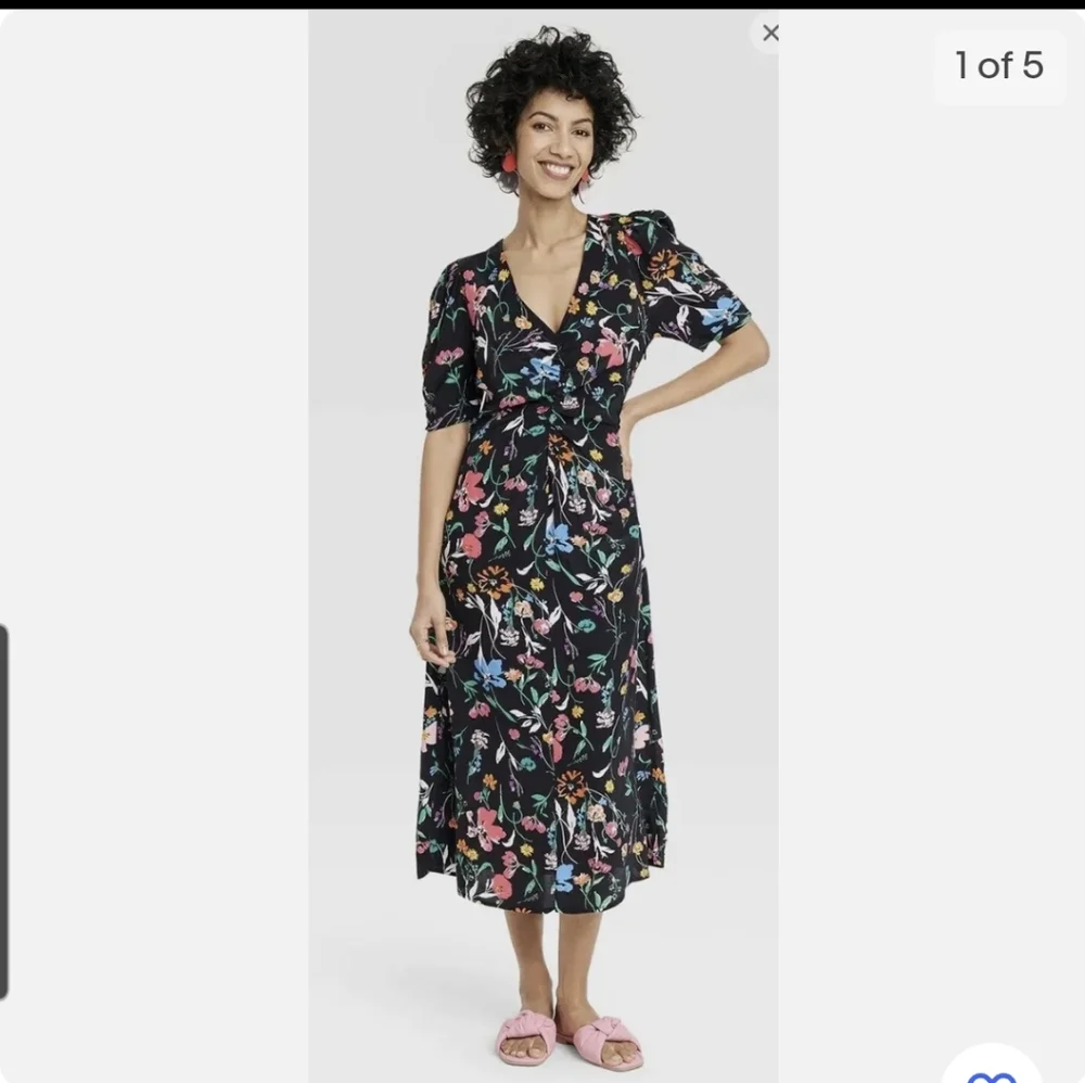 NWT- A New Day Floral Dress - Picture 1 of 13